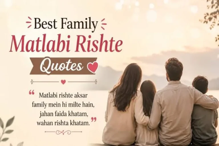Family Matlabi Rishte Quotes